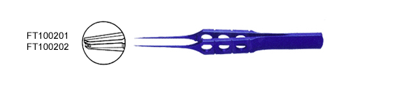 Ophthalmic Surgical Instruments - Straight Toothed Forceps